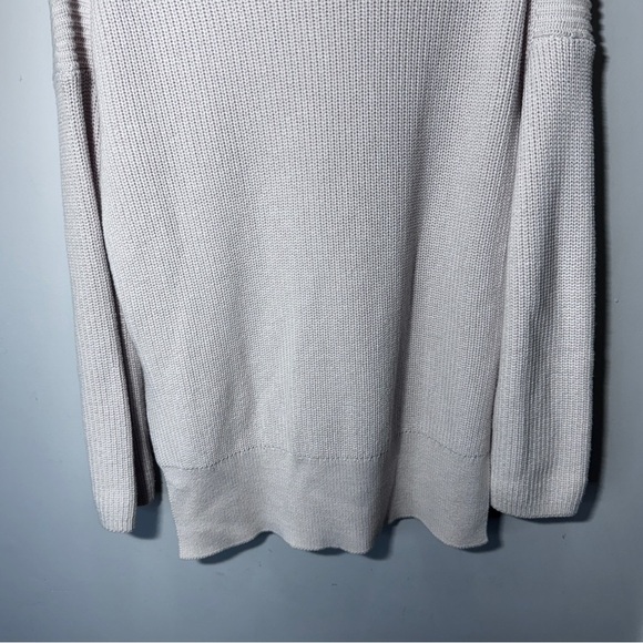 Allsaints Kadine Funnel Roll Neck Sweater Hush Pink Size Small Cotton Wool - Picture 8 of 11